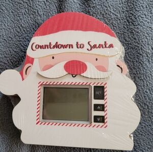 Mudpie Electronic Countdown To Santa Woosen Decor
